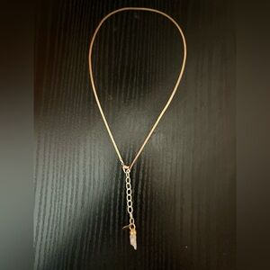 Tiny selenite necklace